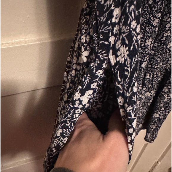 Knox Rose Navy and White Floral Baby Doll Dress Size XS - Picture 6 of 6